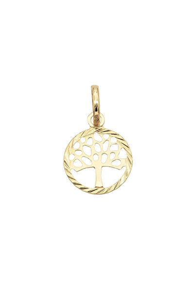 Bijuteria SORELLY Pandantiv Aur 14k Copacul Vietii Texturat