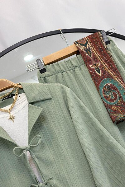 VOLT CLOTHİNG Merve Skirt Jacket Double Set