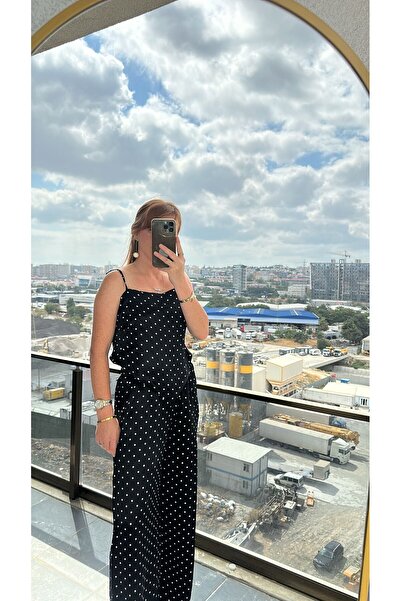 Pulli Collection Polka Dot Satin Backless Set