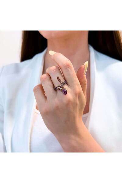 Bijuteria SORELLY Inel Argint Sarpe cu Pietre Colorate 17