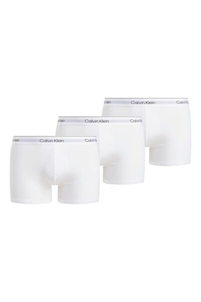 Calvin Klein Set boxer din bumbac - 3 perechi, alb optic, M