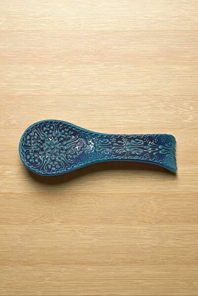 Beytuna Ceramic Handmade Turquoise Spoon Holder