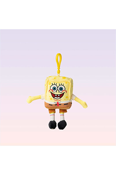 NİCKELODEON Sünger Bob Kare Pantolon Figürlü Peluş Anahtarlık