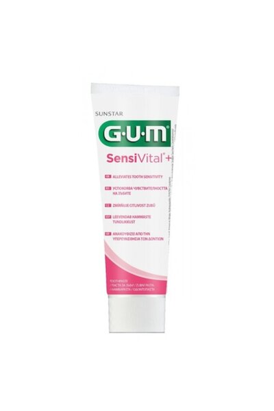 GUM Οδοντόκρεμα SensiVital, τσίχλα, Μειώνει την οδοντική ευαισθησία, 75g