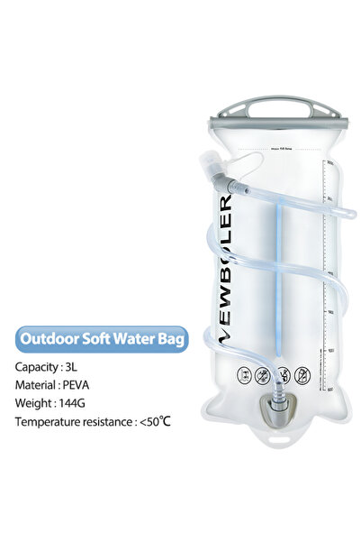 Choice حقيبة ظهر نيوبولر BOT033-White-3L Water Bladder Hydration بسعة 2 لتر م...