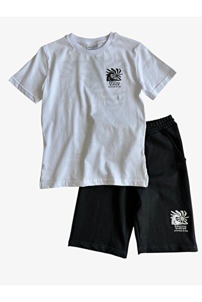 Mışıl Kids Boy's Basic Shorts Set