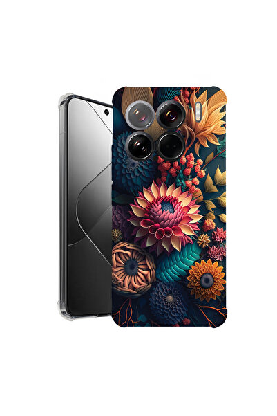 bestcase Carcasă spate antișoc pentru Xiaomi 15, flori colorate, 1926363 AS 1241