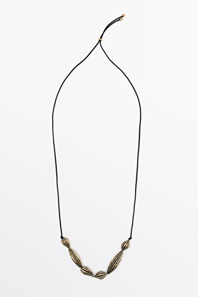 Massimo Dutti Kısa kakao uçlu kolye