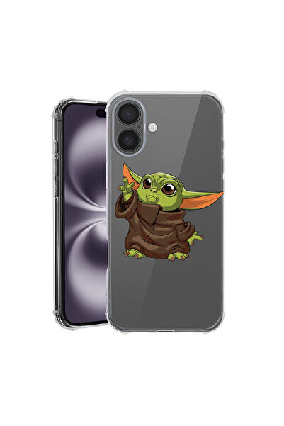 bestcase Αντικραδασμική θήκη πλάτης για Apple iPhone 16, Baby Yoda, AS 1635