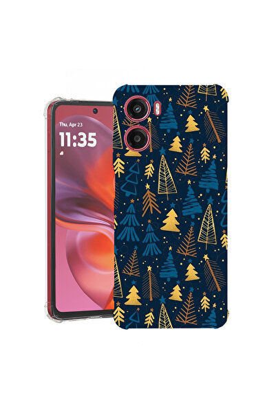 bestcase Carcasă spate antișoc pentru Motorola Moto G05, model de Crăciun, 19...