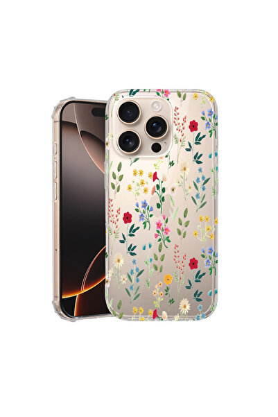 bestcase Αντικραδασμική θήκη πίσω για Apple iPhone 16 Pro, Άνοιξη Λουλούδια, ...