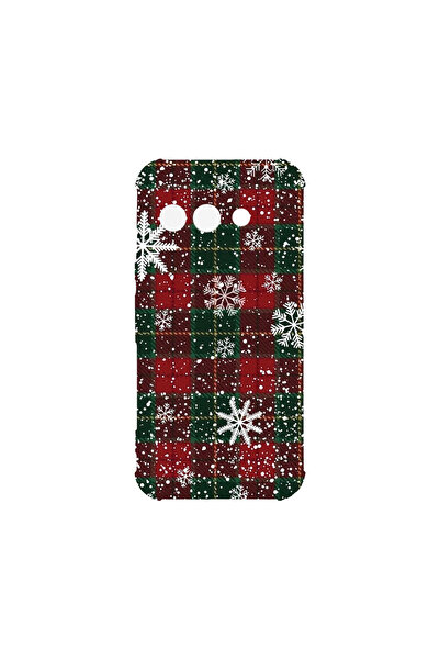 bestcase Carcasă spate antișoc pentru Google Pixel 9a, model de Crăciun, AS 1364