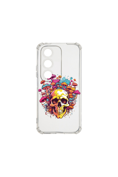 bestcase Carcasă spate antișoc pentru OPPO A80 5G, Dream Colors - Craniu și C...