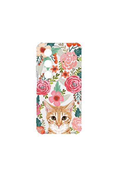 bestcase Carcasă spate antișoc pentru OPPO A80 5G, pisică și flori, AS 638