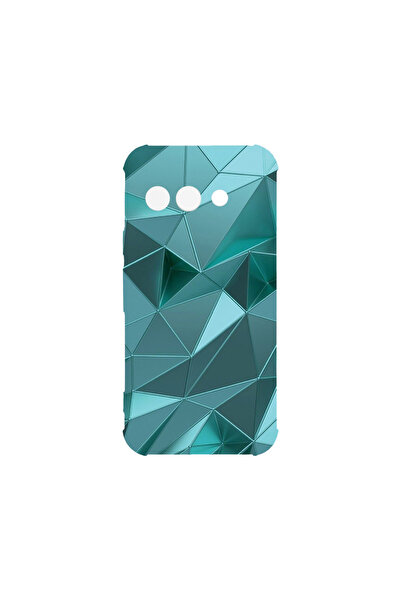 bestcase Carcasă spate antișoc pentru Google Pixel 9a, mozaic verde, AS 1251