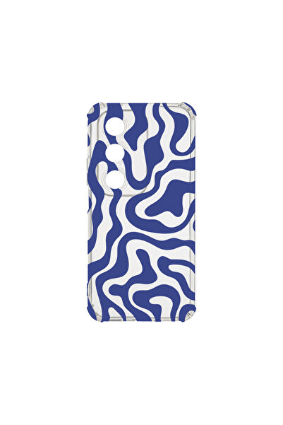 bestcase Carcasă spate antișoc pentru OPPO A80 5G, linie abstractă albastră, ...