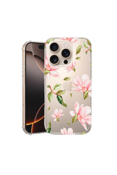 bestcase Carcasă spate antișoc pentru Apple iPhone 16 Pro Max, Colecția Flowe...