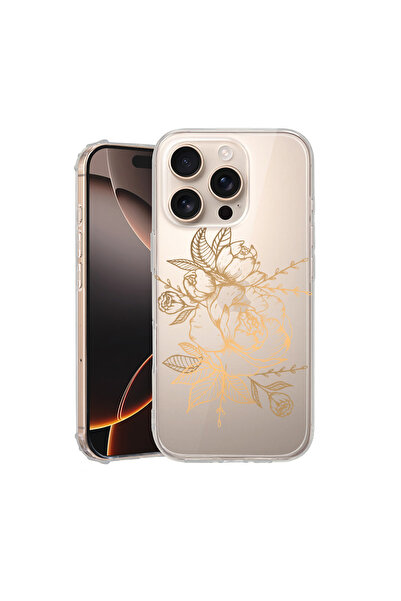 bestcase Carcasă spate antișoc pentru Apple iPhone 16 Pro, roz auriu, AS 989