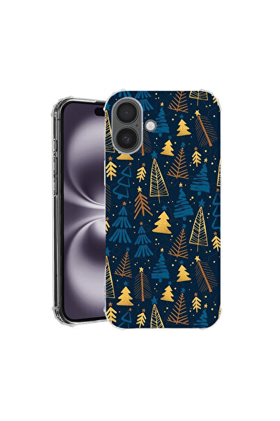 bestcase Carcasă spate antișoc pentru Apple iPhone 16, model de Crăciun, AS 1365