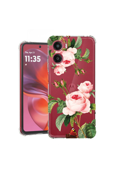 bestcase Carcasă spate antișoc pentru Motorola Moto G05, roz, 1926357 AS 172