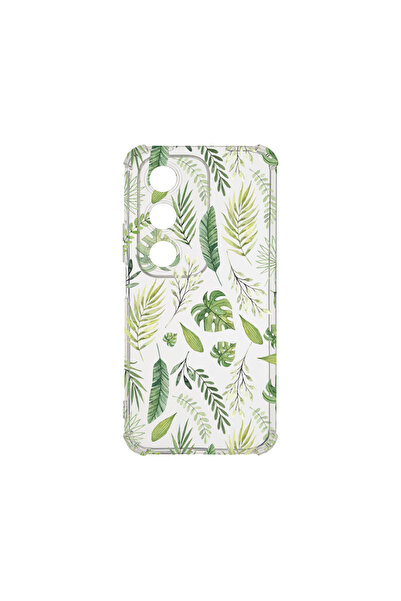 bestcase Удароустойчив гръб за OPPO A80 5G, зелени листа, AS 77