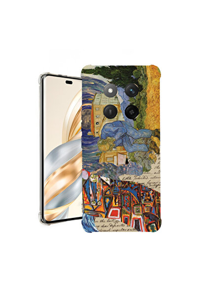 bestcase Αντικραδασμική θήκη πίσω μέρους για Honor Magic7 Lite, στυλ Van Gogh...