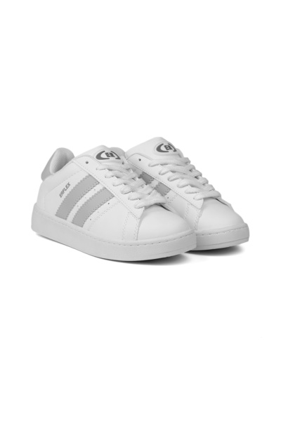 KAJILA Unisex White Ice Lace-Up Comfortable Sneaker Casual Sports Shoes