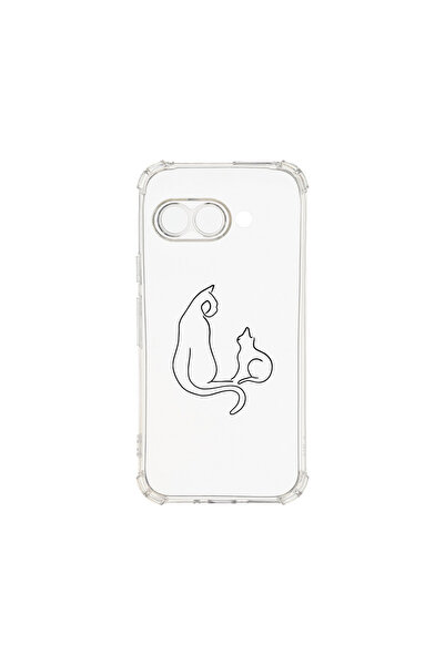 bestcase Carcasă spate antișoc pentru Google Pixel 9a, pisică abstractă, AS 738