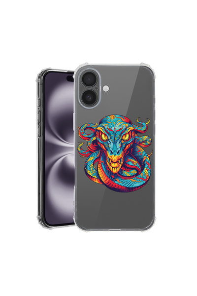 bestcase Αντικραδασμική θήκη πίσω μέρους για Apple iPhone 16, Dream Colors Dr...