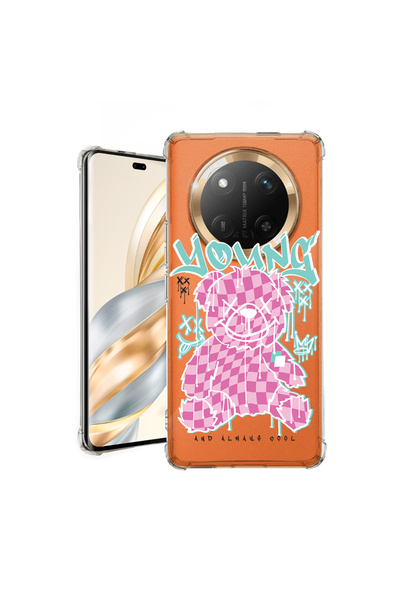 bestcase Carcasă spate antișoc pentru Honor Magic7 Lite, Ursuleț de pluș pent...