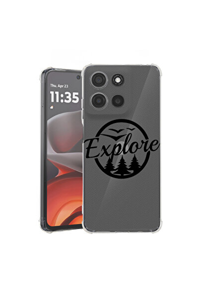 bestcase Husă spate antișoc pentru Motorola Moto G75, Hai să explorăm, 194601...