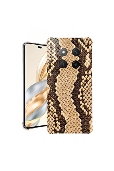 bestcase Αντικραδασμική πίσω θήκη για Honor Magic7 Lite, μοτίβο δέρματος φιδι...