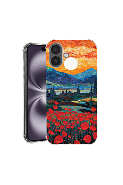 bestcase Carcasă spate antișoc pentru Apple iPhone 16 Plus, maci în apus de s...