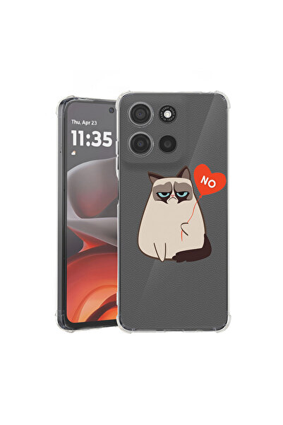 bestcase Carcasă spate antișoc pentru Motorola Moto G75, Meme - Grumpy Says N...