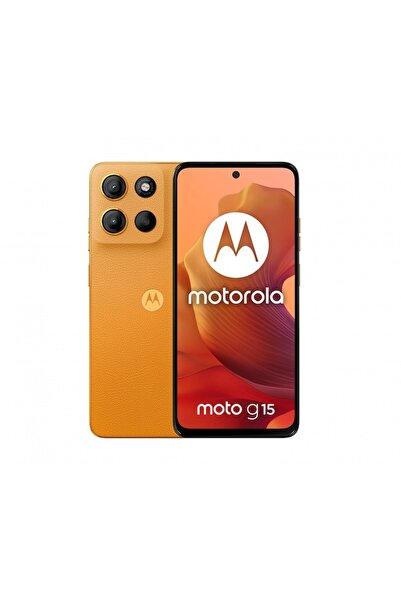 Motorola Smartphone Moto G15, 8GB RAM, 128GB, Sunrise Orange, 6.72"