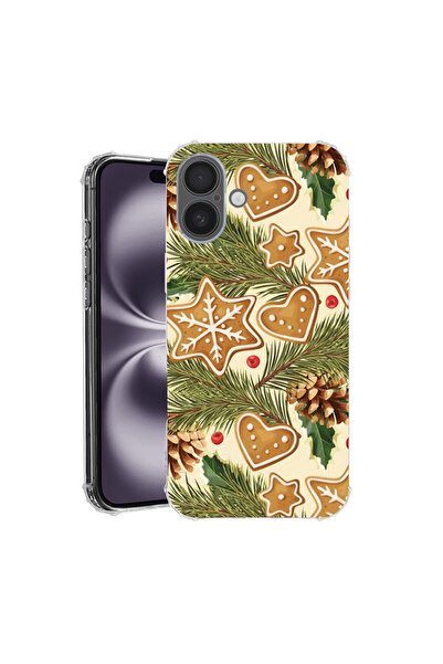 bestcase Αντικραδασμική θήκη πλάτης για Apple iPhone 16 Plus, Χριστουγεννιάτι...