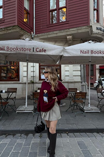 mylove Kareli Pileli Etek Sarı