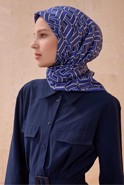 Belli Eșarfă din mătase pură Tivil 4118 - 02 Motiv mixt violet