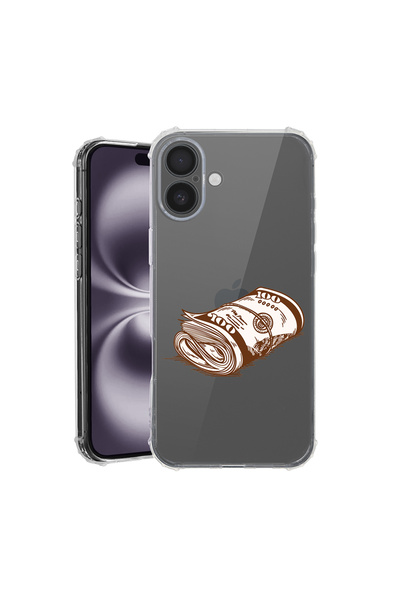 bestcase Αντικραδασμική θήκη πλάτης για Apple iPhone 16 Plus, Money, AS 1489