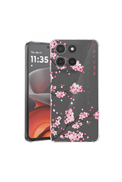 bestcase Carcasă spate antișoc pentru Motorola Moto G15, Cherry Blossom, 1926...