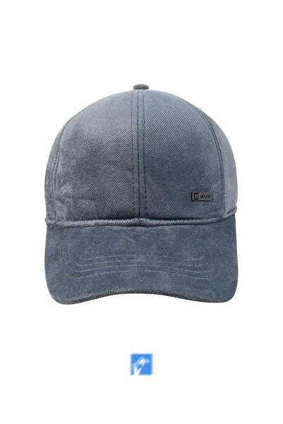 Kardelen Butik Denizli 70% Cotton 30% Acrylic, Velvet, Ear Flaps, Soft Fleece Lined, Adjustable Buckle Hat