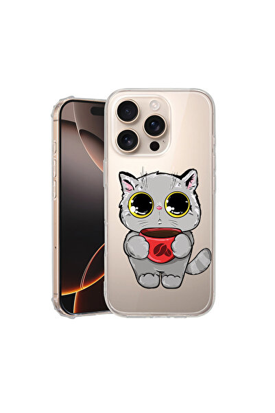 bestcase Carcasă spate antișoc pentru Apple iPhone 16 Pro Max, Sweet Cat, AS ...