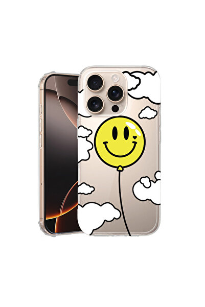 bestcase Αντικραδασμική θήκη πλάτης για Apple iPhone 16 Pro, Balloon Smiley, ...