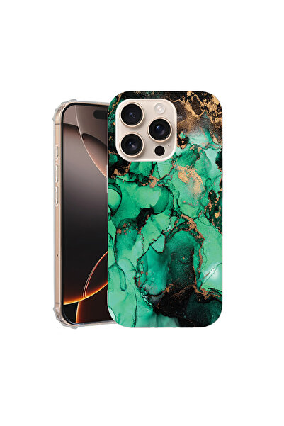 bestcase Αντικραδασμική θήκη πλάτης για Apple iPhone 16 Pro Max, σκούρο μάρμα...