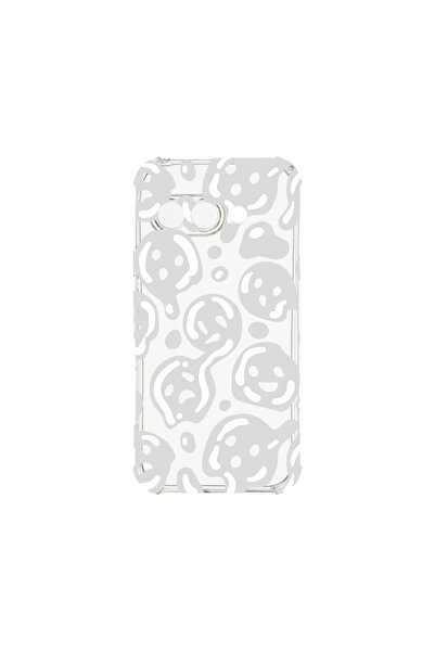 bestcase Carcasă spate antișoc pentru Google Pixel 9a, gri acid smiley, AS 1000