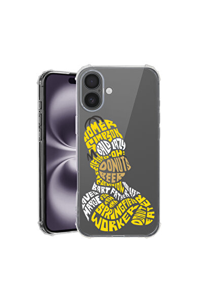 bestcase Αντικραδασμική θήκη πίσω για Apple iPhone 16 Plus, καλλιγραφία Homer...