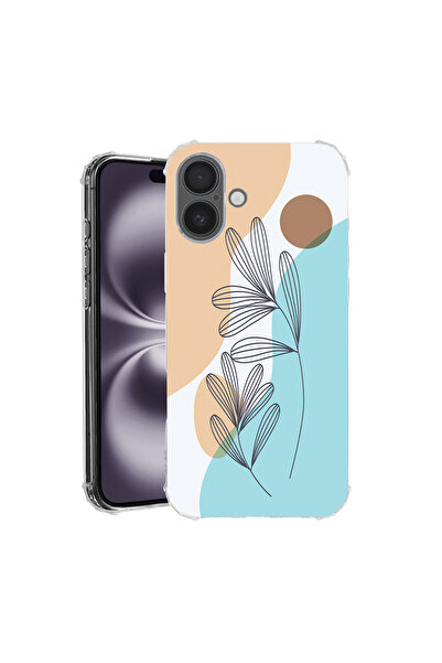 bestcase Αντικραδασμική θήκη πλάτης για Apple iPhone 16 Plus, αφηρημένο λουλο...