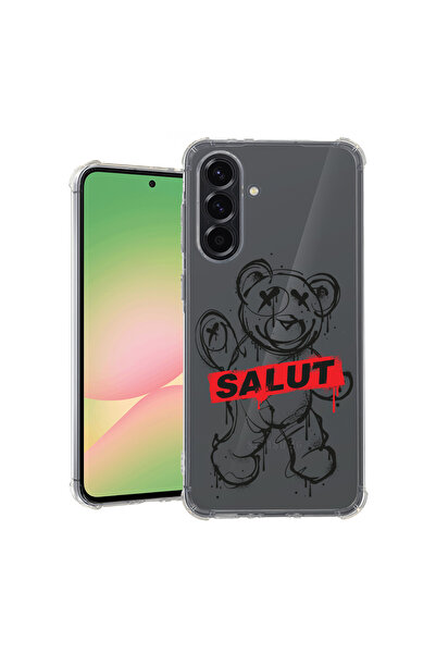 bestcase Carcasă spate antișoc pentru Samsung Galaxy M16 5G, Teddy Bear Salut...