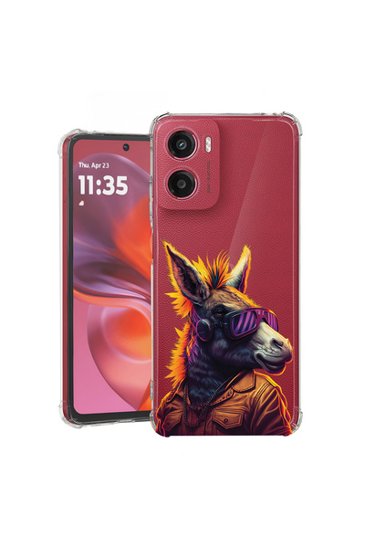 bestcase Carcasă spate antișoc pentru Motorola Moto E15, Funky Dunkey, 198824...