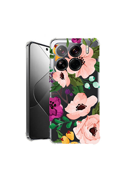 bestcase Carcasă spate antișoc pentru Xiaomi 15 Pro, flori pastelate, 1926362...